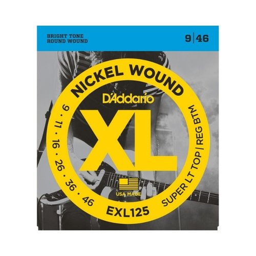 D'addario D'Addario EXL125 Electric Guitar Strings (9-46)