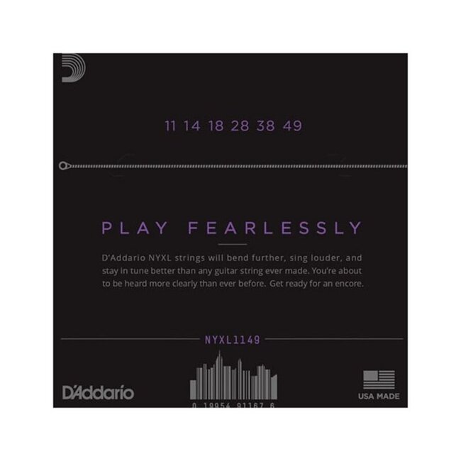D'Addario NYXL Electric Guitar Strings, Medium (11-49)