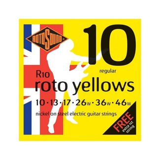 Rotosound Rotosound R10 Nickel Electric Guitar Strings, Regular (10-46)