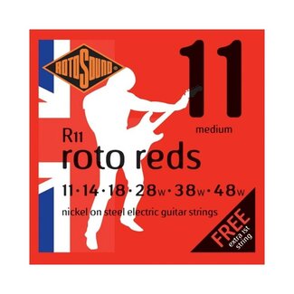 Rotosound Rotosound R11 Nickel Electric Guitar Strings, Medium (11-48)