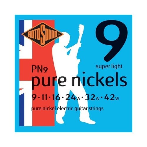 Rotosound Rotosound PN9 Pure Nickels Electric Guitar Strings (9-42)