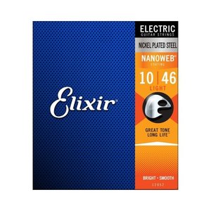 Elixir Elixir Nanoweb Nickel Electric Guitar Strings (10-46)