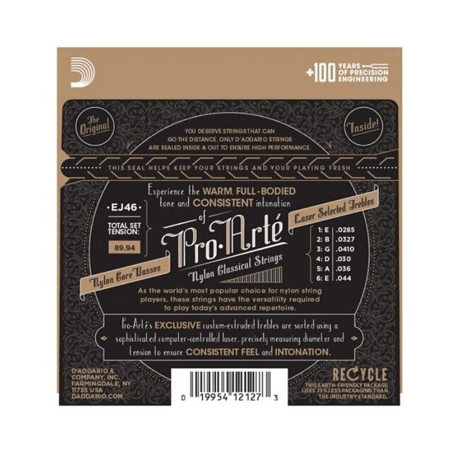 D'Addario EJ46 Pro Arte Classical Hard Tension Guitar Strings