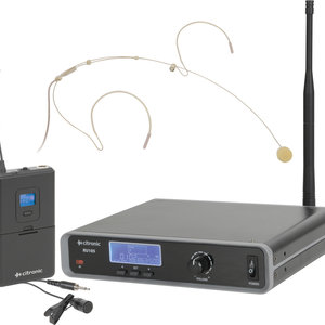citronic Tuneable Dual UHF Beltpack Microphone System