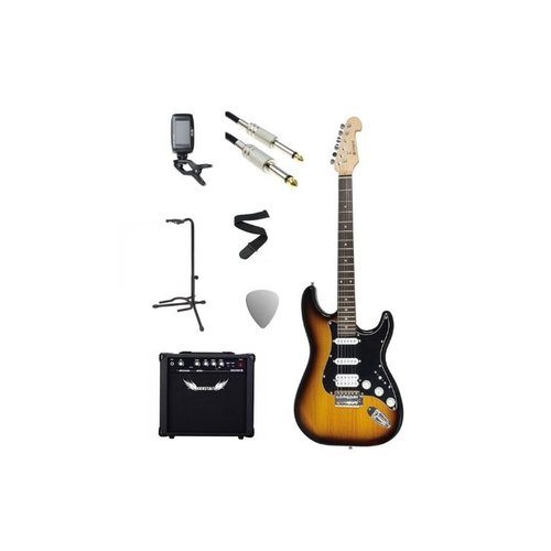 Chord Chord Electric Guitar Pack Tobacco Sunburst Chord Chord Electric Guitar Pack Tobacco Sunburst