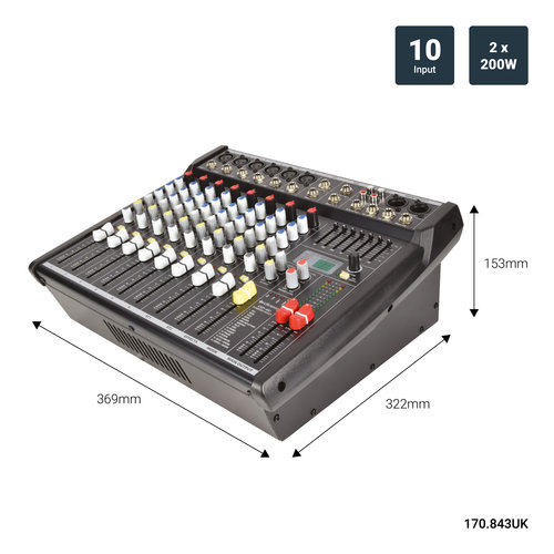 citronic CSP-410 powered mixer 400W