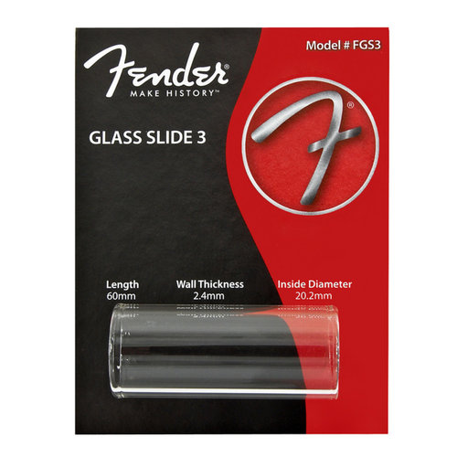 Fender Fender Glass Slide 3, Thick Medium (60mm)