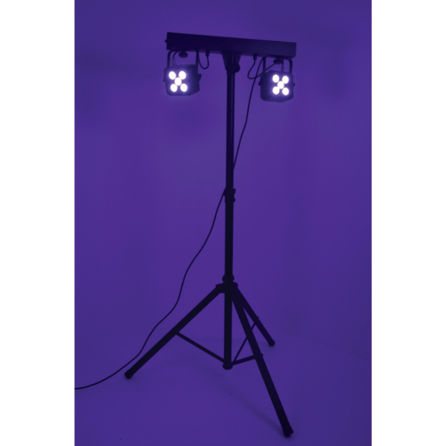 qtx QTX Stereo Twin PAR Bar Portable Stage Lighting