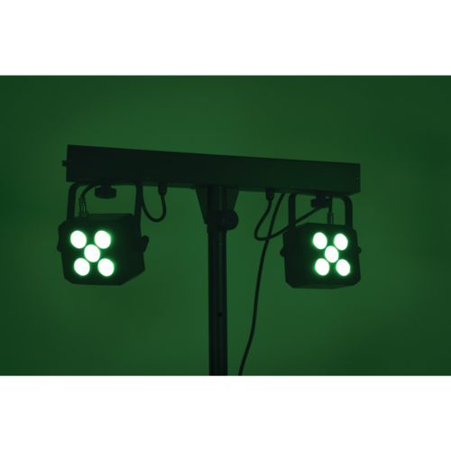 qtx QTX Stereo Twin PAR Bar Portable Stage Lighting