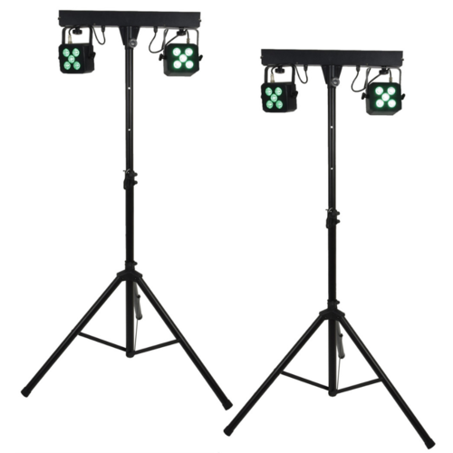 qtx QTX Stereo Twin PAR Bar Portable Stage Lighting