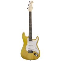 Chord Stratocaster Style CAL63 Electric Guitar Amber