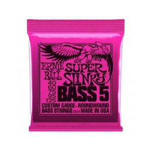 Ernie Ball Ernie Ball 5-String Super Slinky 40 -125 Nickel Wound Bass Strings