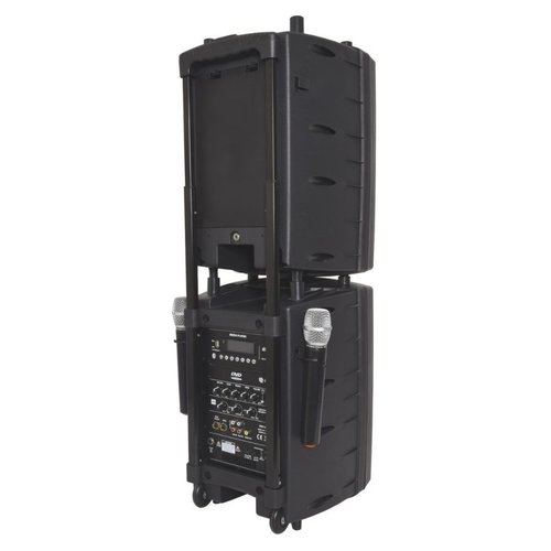 qtx Portable PA Set with UHF Mics, Bluetooth® & DVD