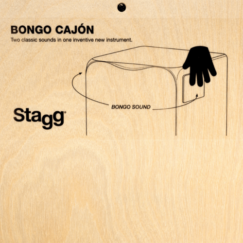 Stagg Stagg Cajon with bongo side CAJ-BONGO-N