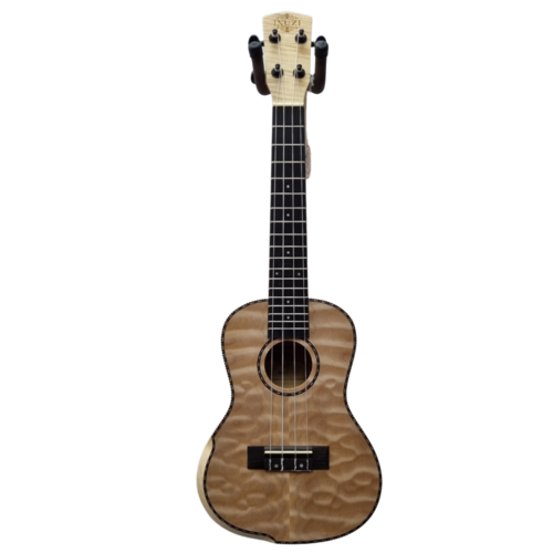 Isuzi Isuzi QM-C Quilted Maple Concert Ukulele w/bag Isuzi Isuzi QM-C Quilted Maple Concert Ukulele w/bag