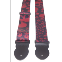 Leathergraft Graphic XL Infinity Red Guitar Strap