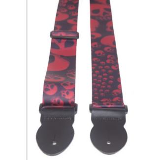 Leathergraft Leathergraft Graphic XL Infinity Red Guitar Strap