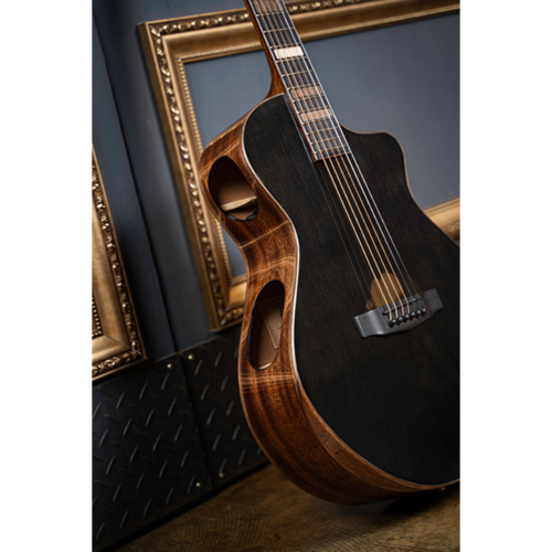 Cort Cort Ltd Edition Modern Trans Black Electro Acoustic Guitar