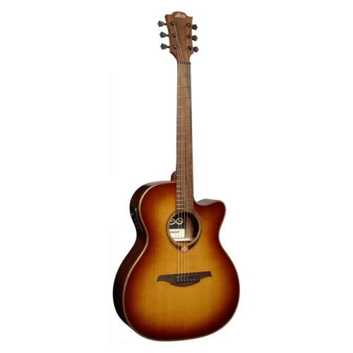 Lag Lag GLA T118 ASCE Slim Body Electro Cutaway, Brown Sunburst