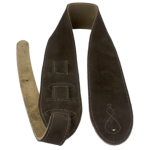 Leathergraft Leathergraft Comfy Brown Deluxe Suade Guitar Strap