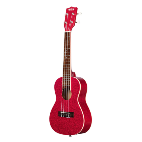 Kala Kala Ritzy Red Sparkle Concert Ukulele