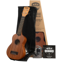 Kala KA-15S-BNDL Satin Mahogany Soprano Ukulele Bundle