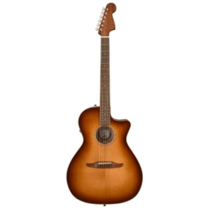 Fender Fender Newporter Acoustic Guitar, Classic Aged Cognac Burst