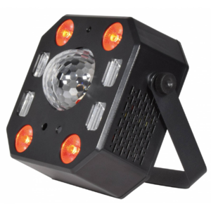 qtx QTX Pentaflash: 5-in-1 LED & Laser Effect