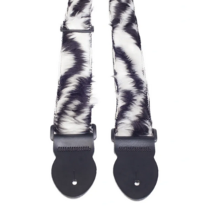 Leathergraft Leathergraft Fun Fur Guitar Strap - Zebra - Extra Long Leathergraft Leathergraft Fun Fur Guitar Strap - Zebra - Extra Long
