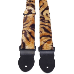 Leathergraft Leathergraft Fun Fur Guitar Strap - Tiger - Extra Long