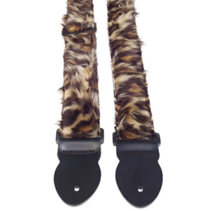 Leathergraft Leathergraft Fun Fur Guitar Strap - Leopard - Extra Long Leathergraft Leathergraft Fun Fur Guitar Strap - Leopard - Extra Long