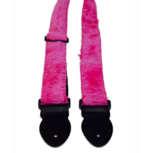 Leathergraft Leathergraft Fun Fur Guitar Strap - Pink - Extra long Leathergraft Leathergraft Fun Fur Guitar Strap - Pink - Extra long