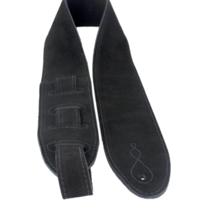 Leathergraft Leathergraft Comfy Bootlace Black Deluxe Suade Guitar Strap Leathergraft Leathergraft Comfy Bootlace Black Deluxe Suade Guitar Strap