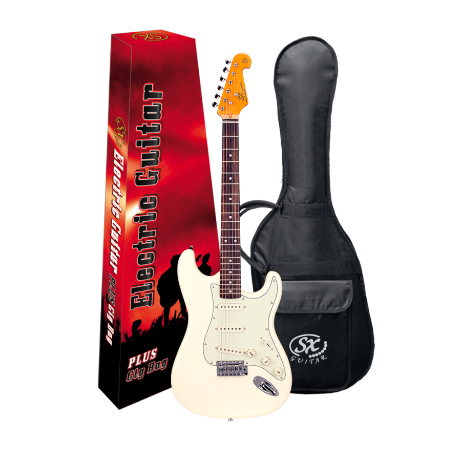 Sx stratocaster vintage white deals