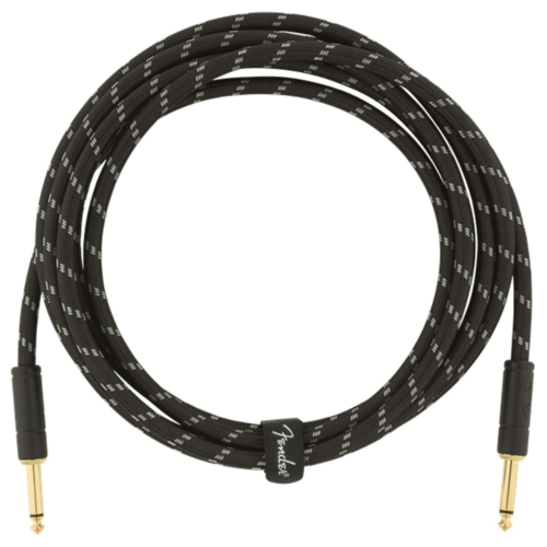 Fender Fender Deluxe Series Instrument Cable,  10', Black Tweed