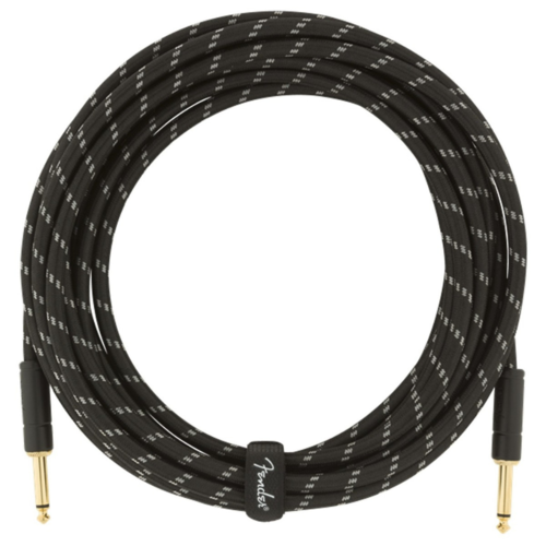 Fender Fender Deluxe Series Instrument Cable,  18.6', Black Tweed