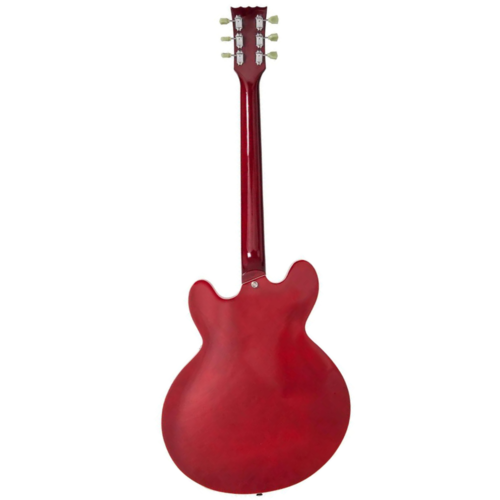 VINTAGE Vintage VSA500CR Semi-Acoustic Electric Guitar Cherry Red