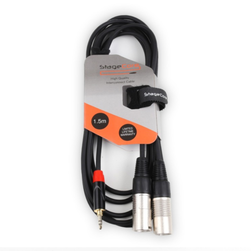 STAGECORE Stagecore 3.5mm Jack to x2 Male XLR STAGECORE Stagecore 3.5mm Jack to x2 Male XLR