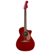 Fender Newporter Player Electro Acoustic, Candy Apple Red