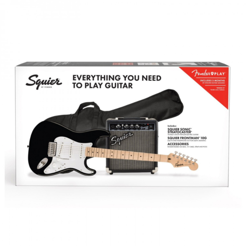 Squier Squier Sonic Stratocaster Pack, Black