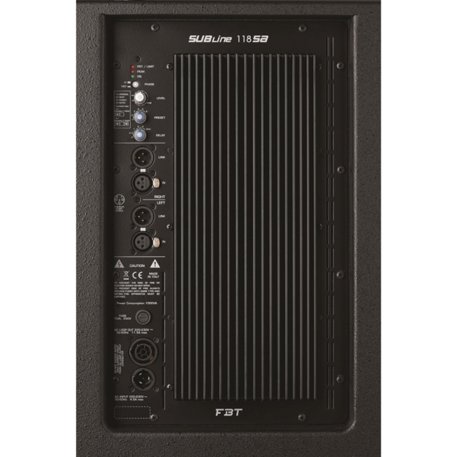 FBT SUBline 118SA Active Subwoofer 1200W RMS