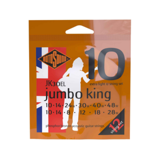 Rotosound Rotosound Jumbo King 12-String JK30EL Extra Light 10-48 Guitar Strings