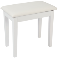 Kinsman KPB01WH White Piano Bench