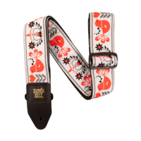 Ernie Ball Jacquard Red Bird Winter Guitar Strap