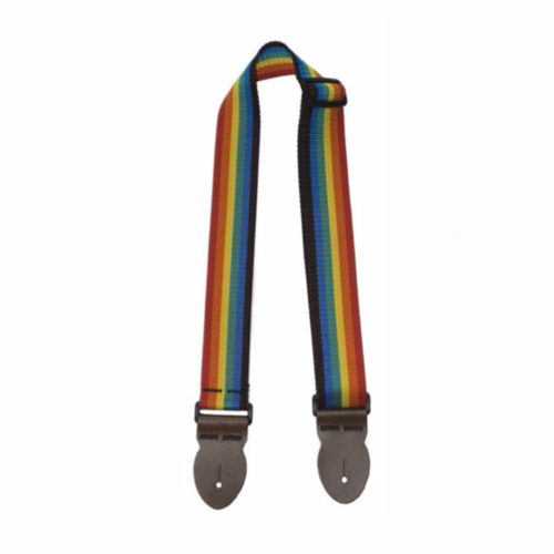 Leathergraft Leathergraft Webbing Guitar Strap, Rainbow