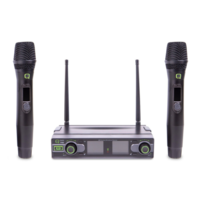 Q Audio QWM1950 HH UHF Dual Channel Wireless Microphone System