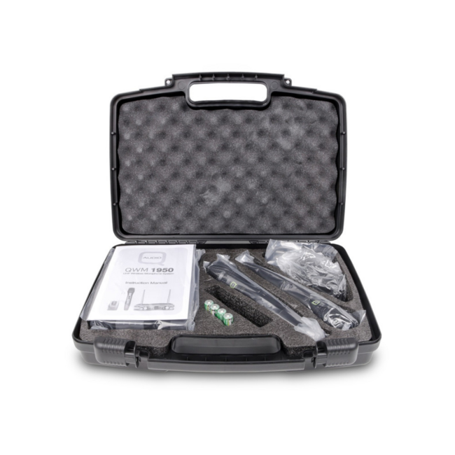 Q Audio QWM1950 HH UHF Dual Channel Wireless Microphone System