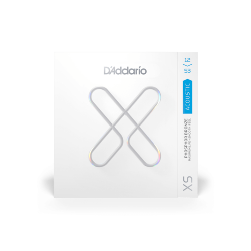 D'Addario XS Coated Acoustic Phosphor Bronze Light, 12-53 D'Addario XS Coated Acoustic Phosphor Bronze Light, 12-53