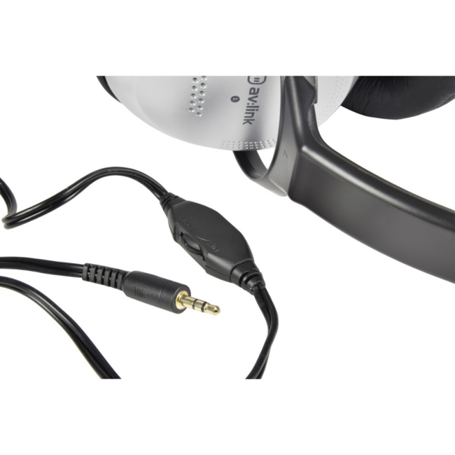 AV Link Stereo Headphones with Volume Control