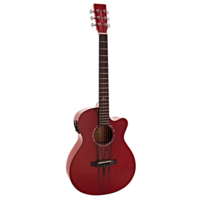 Tanglewood Azure Super Folk, Shimmering Red